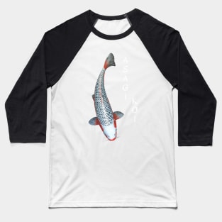 Koi Fish Asagi Variety Baseball T-Shirt